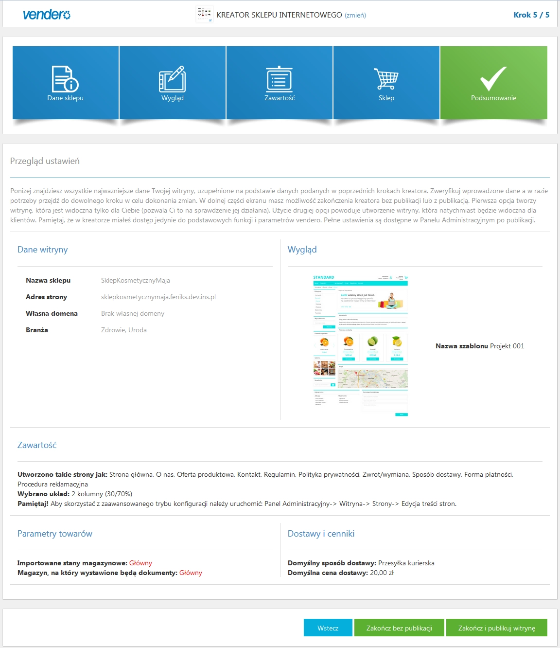 03 kreator podsumowanie vendero